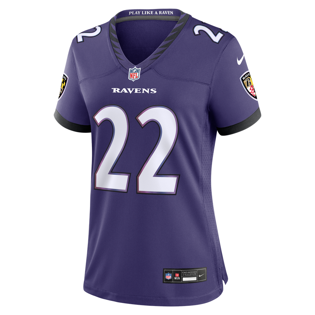 Derrick Henry Baltimore Ravens Nike Women's Team Game Jersey - Purple