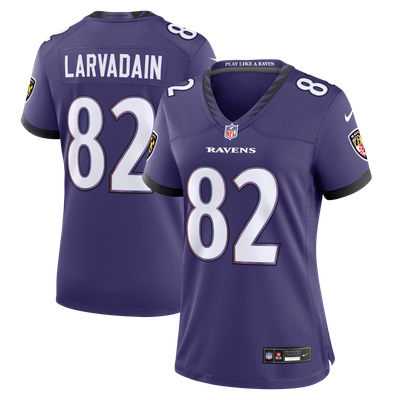 Gage Larvadain Baltimore Ravens Nike Women's Team Game Jersey - Purple