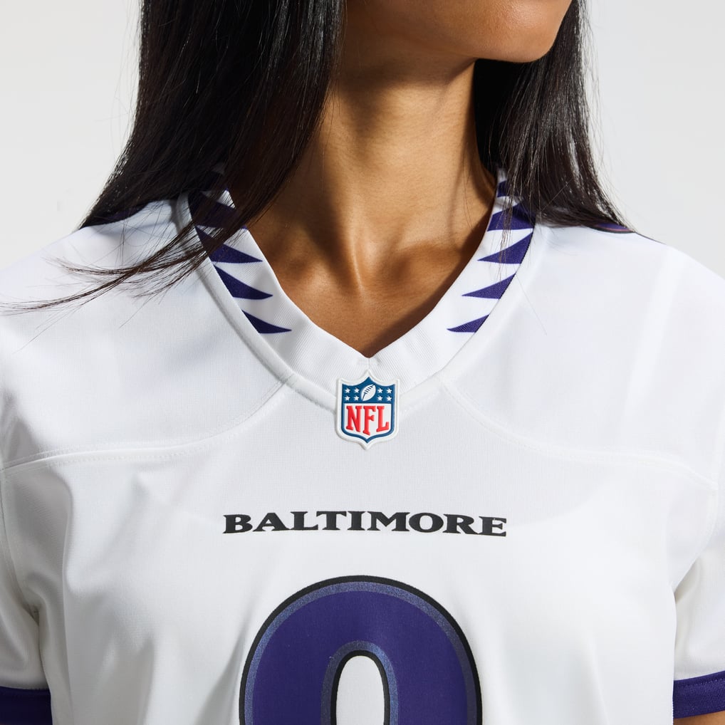 Lamar Jackson Baltimore Ravens Nike Women's Game Jersey - White