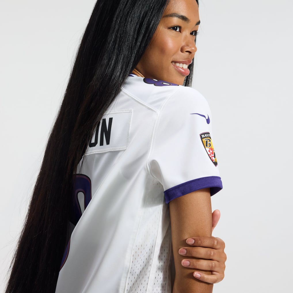 Lamar Jackson Baltimore Ravens Nike Women's Game Jersey - White