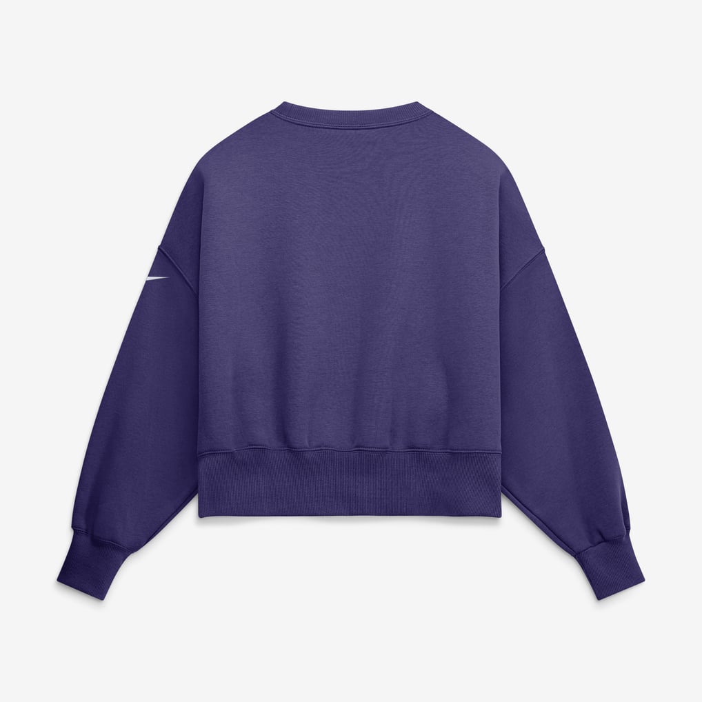  Baltimore Ravens Nike Women's Oversized Phoenix Fleece Sweatshirt - Purple