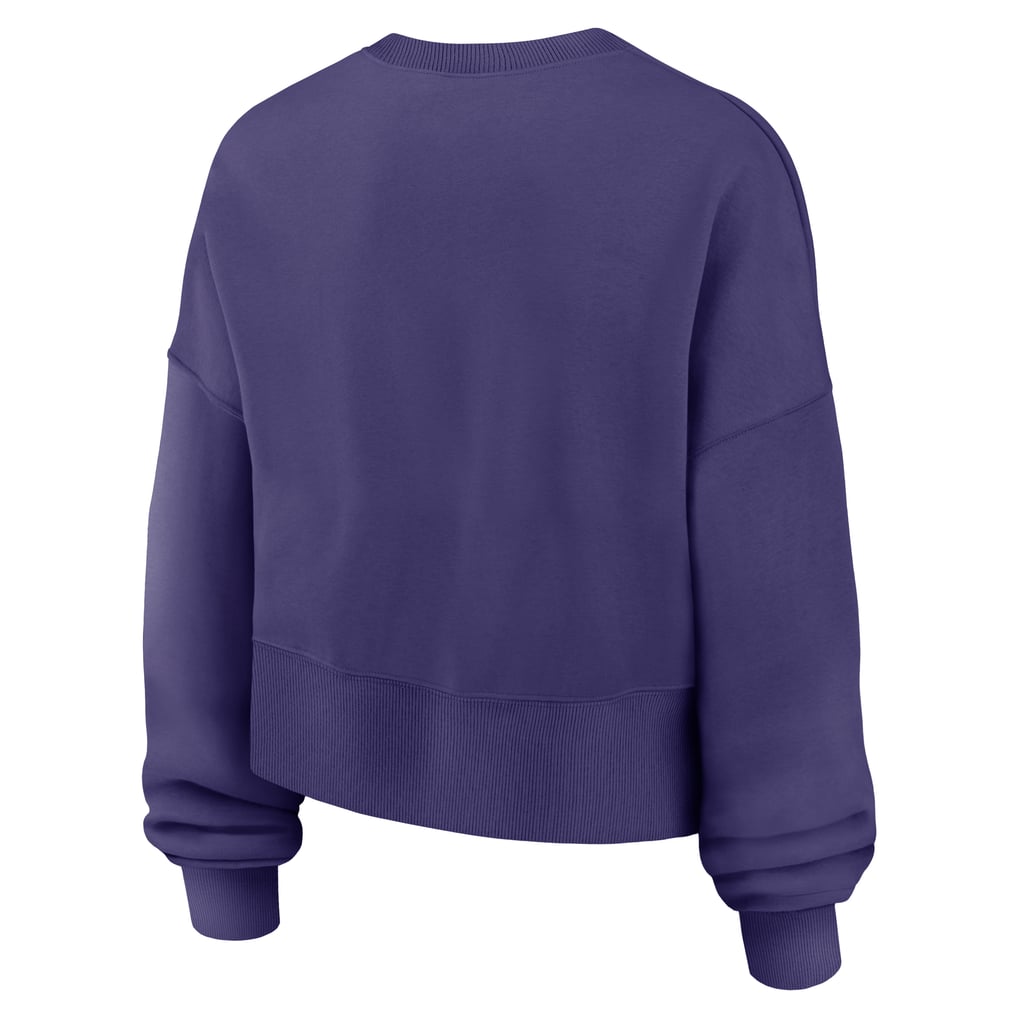  Baltimore Ravens Nike Women's Oversized Phoenix Fleece Sweatshirt - Purple