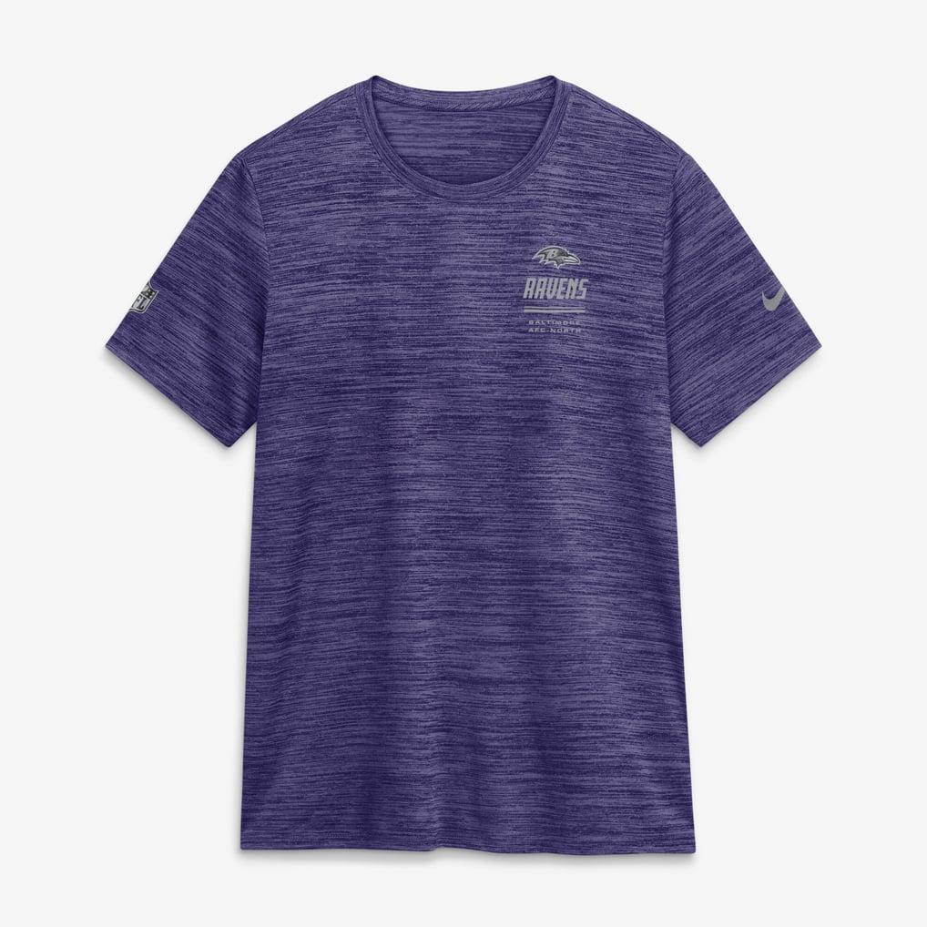 Baltimore Ravens Nike Women's Sideline Velocity Dri-FIT T-Shirt - Purple
