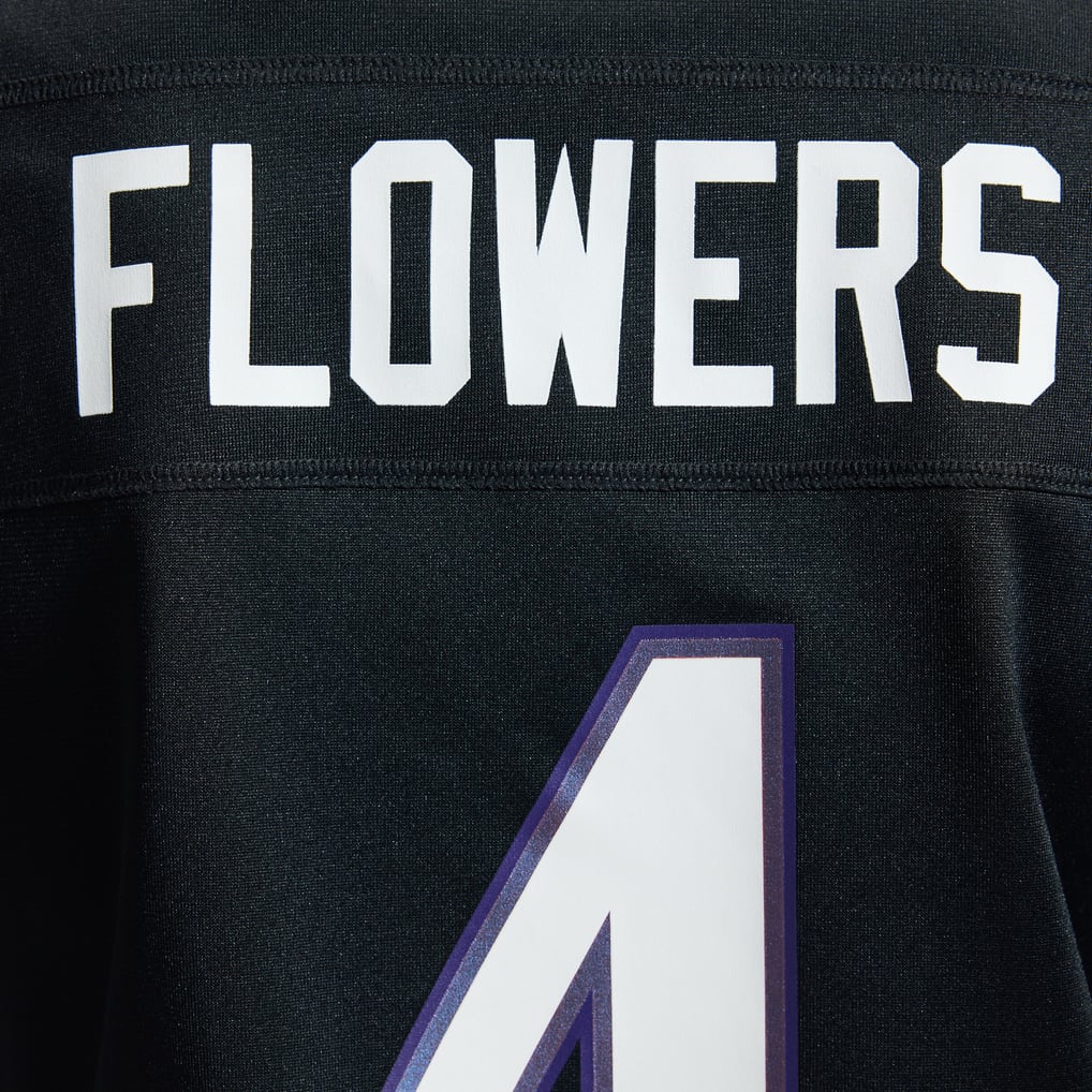 Zay Flowers Baltimore Ravens Nike Women's Alternate Game Jersey - Black