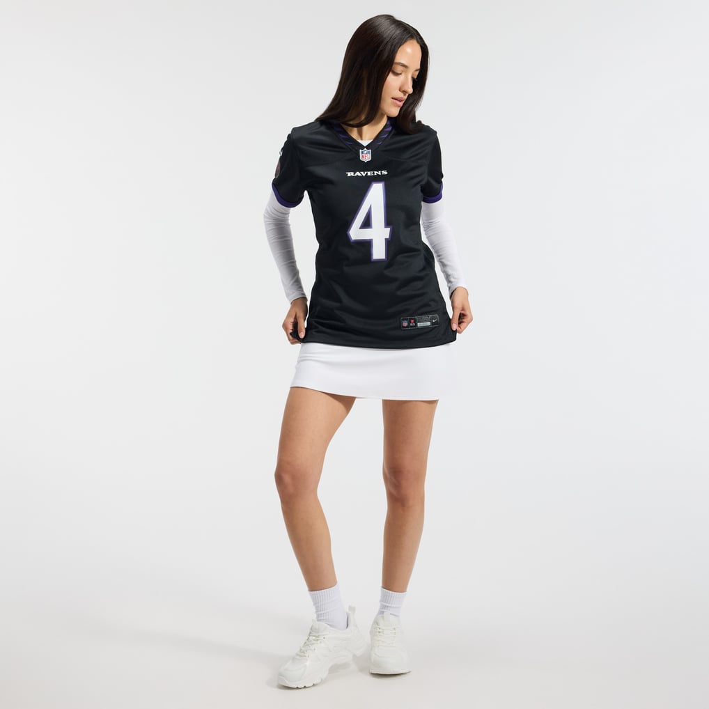 Zay Flowers Baltimore Ravens Nike Women's Alternate Game Jersey - Black