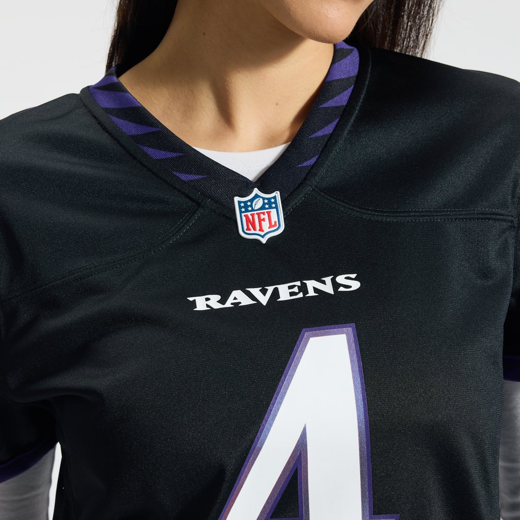 Zay Flowers Baltimore Ravens Nike Women's Alternate Game Jersey - Black
