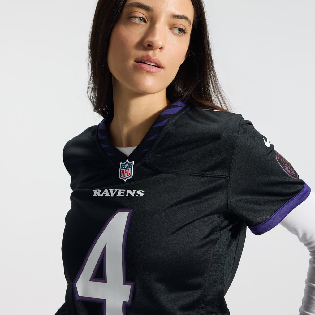 Zay Flowers Baltimore Ravens Nike Women's Alternate Game Jersey - Black