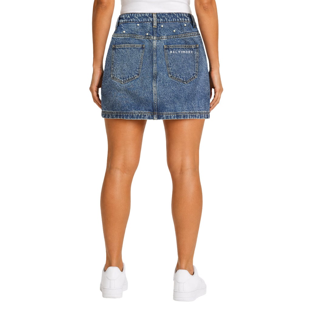 Baltimore Ravens Starter Women's Pearl Icon Skirt - Denim