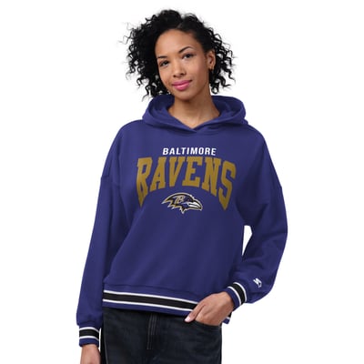 Baltimore Ravens Starter Women's Home Plate Hoodie - Purple