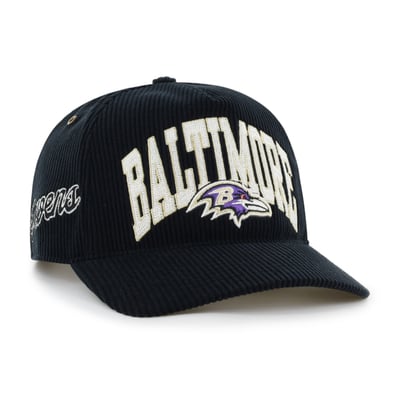 Baltimore Ravens Stoney Clover Lane x '47 Women's Big Arch Hitch Adjustable Hat - Black
