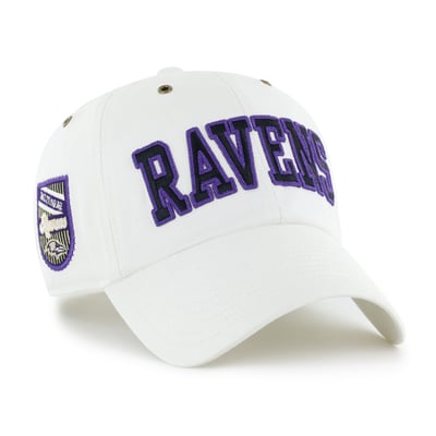 Baltimore Ravens Stoney Clover Lane x '47 Women's Overlay Clean Up Adjustable Hat - White