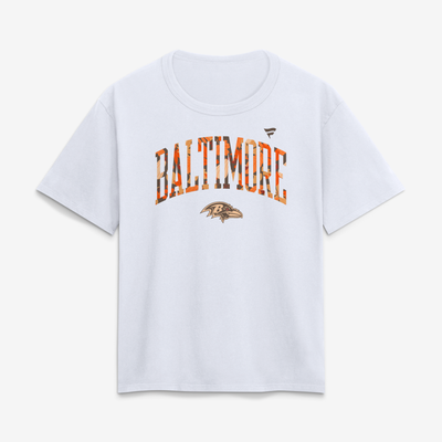 Baltimore Ravens Women's Fall Wordmark T-Shirt - White