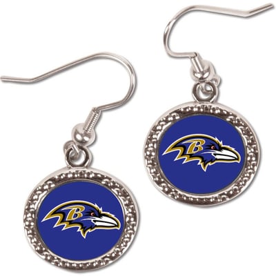 Baltimore Ravens WinCraft Women's Round Dangle Earrings