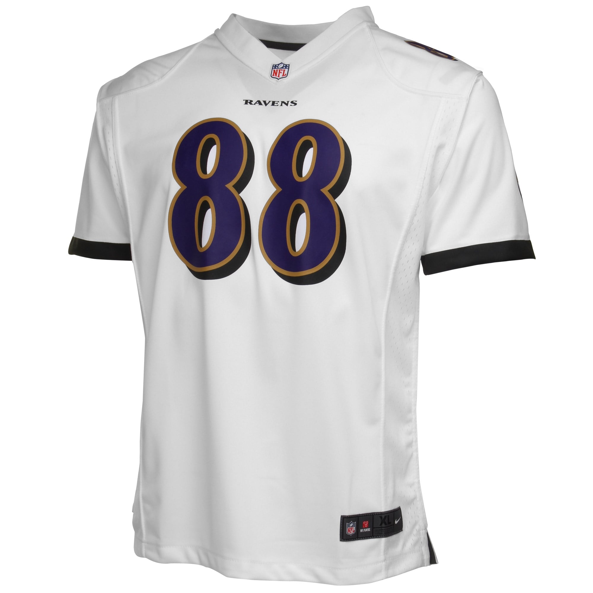 Youth Baltimore Ravens Dennis Pitta Nike White Game Jersey