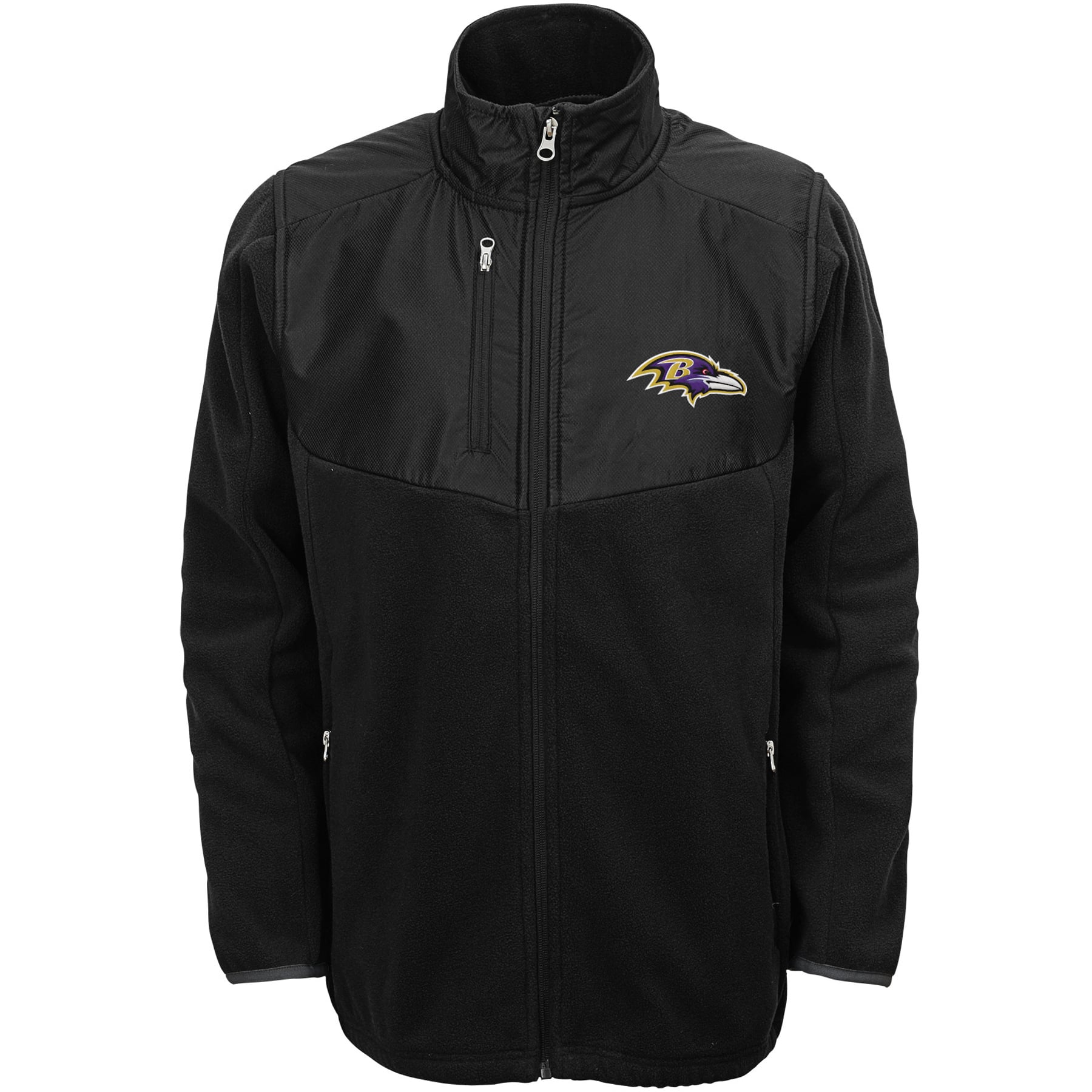 Youth Boys Black Baltimore Ravens Tactical Polar Fleece Full-Zip