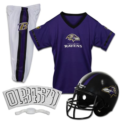Baltimore Ravens Franklin Sports Youth NFL Deluxe Uniform Set - Purple
