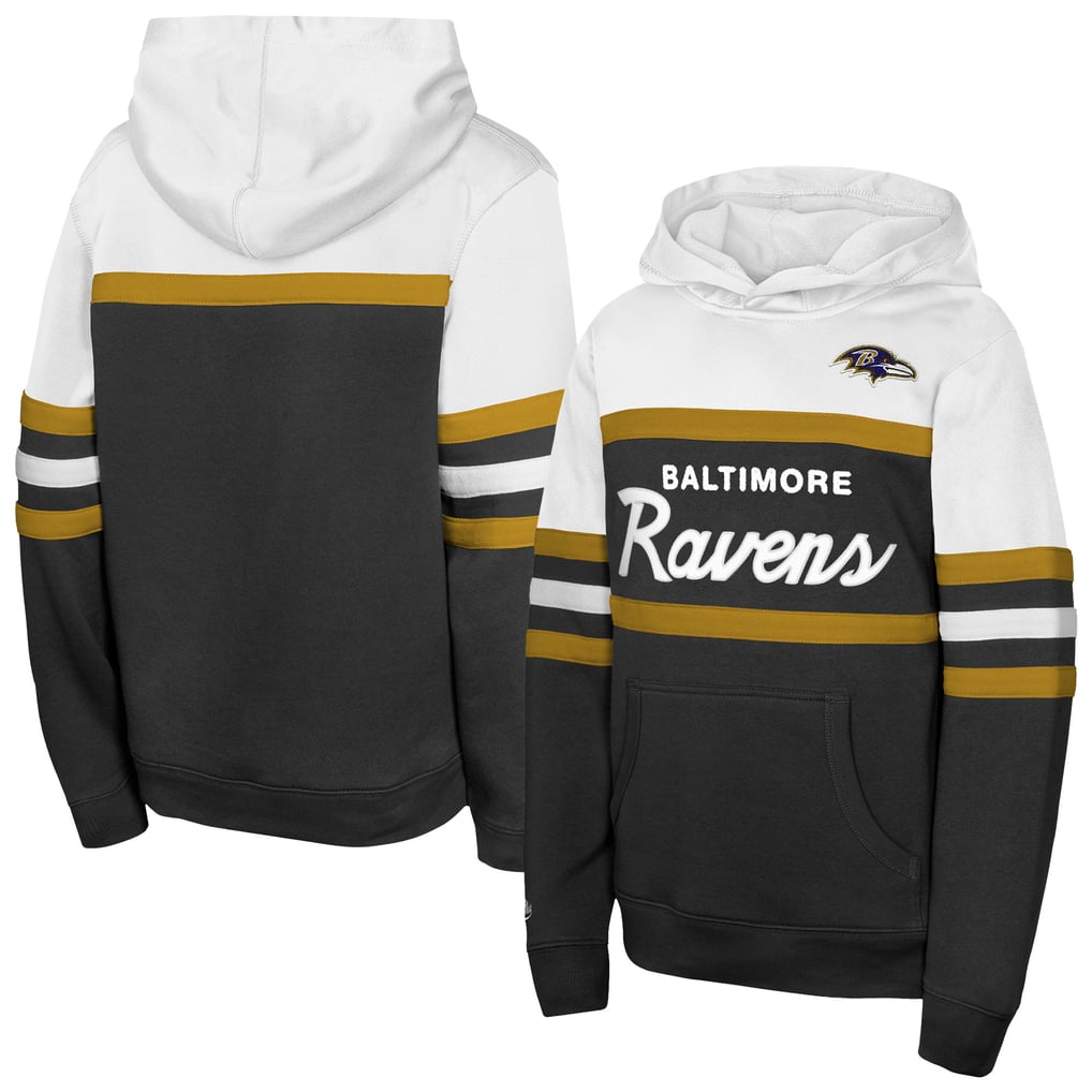  Baltimore Ravens Mitchell & Ness Youth Head Coach Hoodie - Black