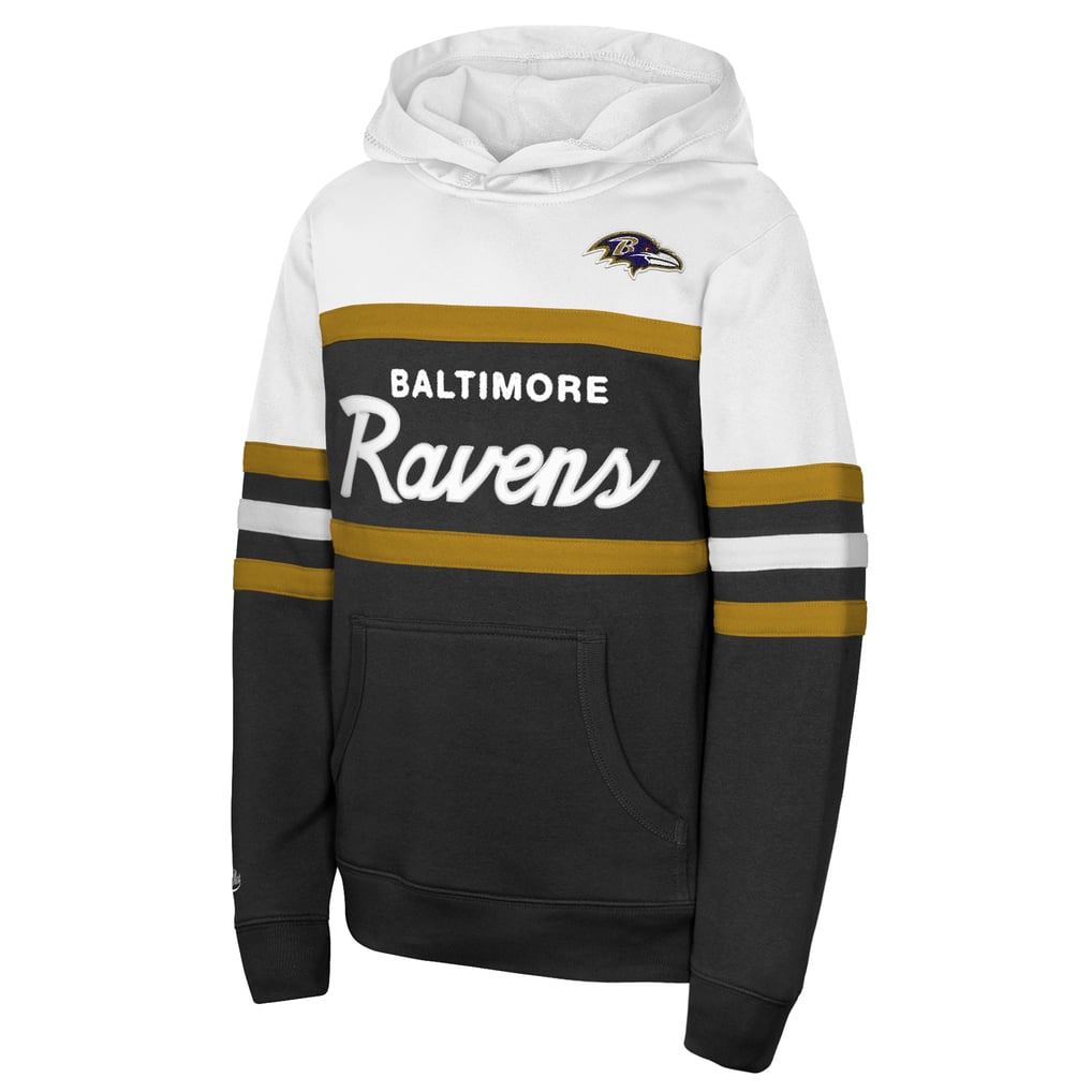  Baltimore Ravens Mitchell & Ness Youth Head Coach Hoodie - Black