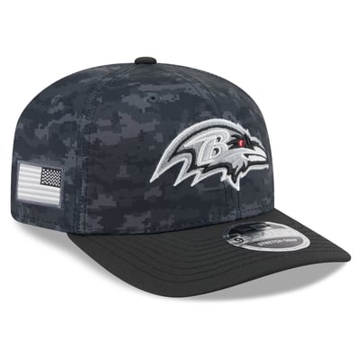 Baltimore Ravens New Era Youth 2026 Salute To Service 9SEVENTY Adjustable Hat - Black