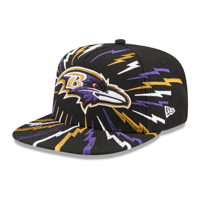 Baltimore Ravens New Era Youth Bolt 9FIFTY A-Frame Snapback Hat - Black