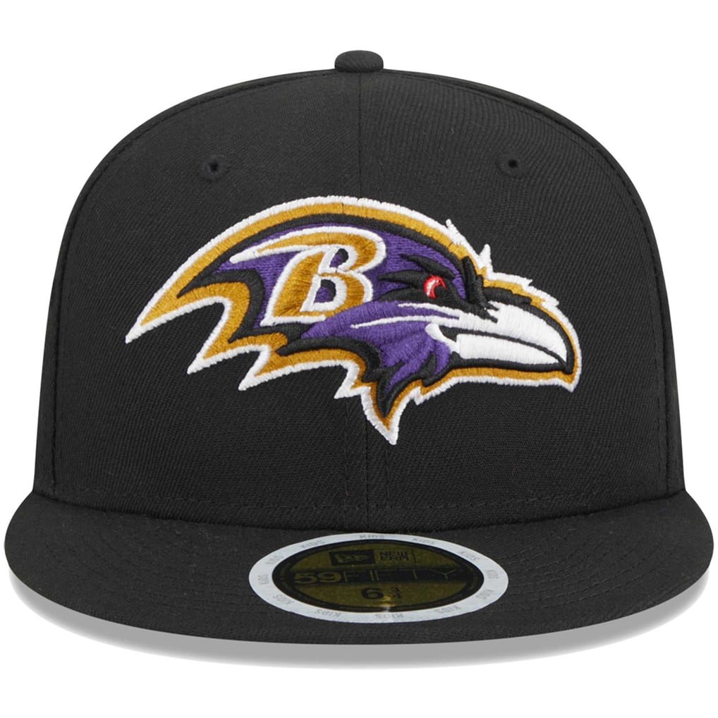Baltimore Ravens New Era Youth  Main 59FIFTY Fitted Hat - Black
