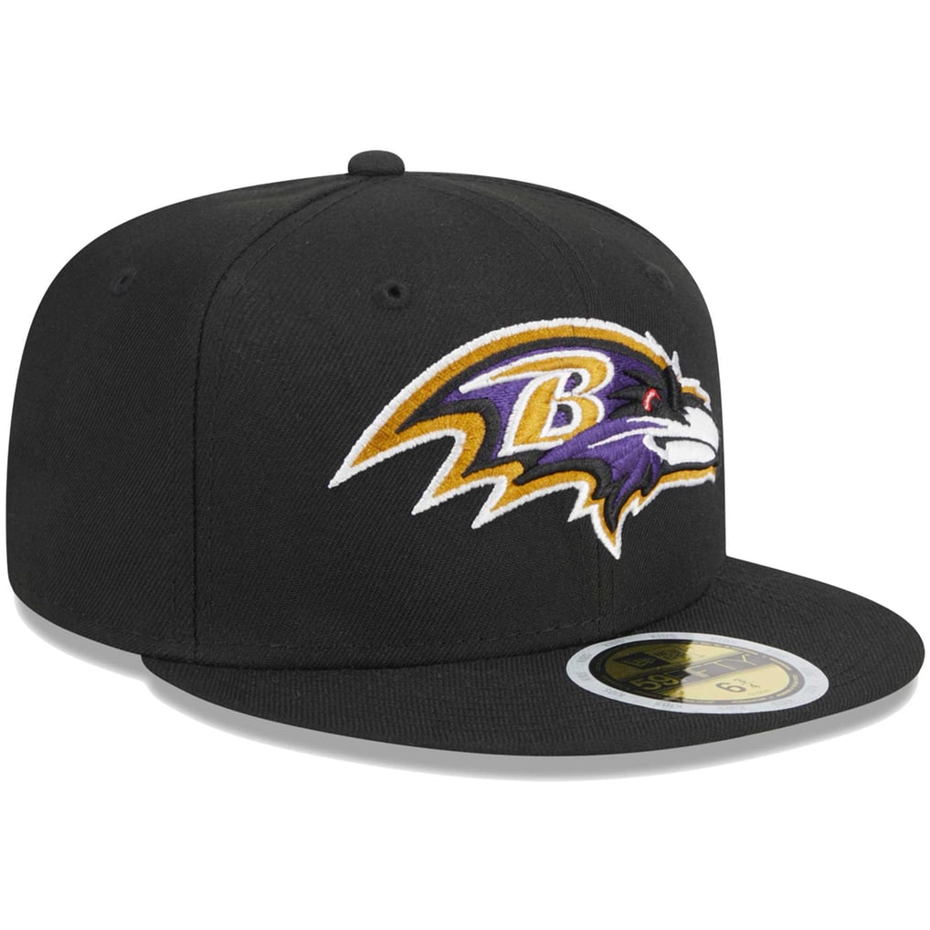 Baltimore Ravens New Era Youth  Main 59FIFTY Fitted Hat - Black