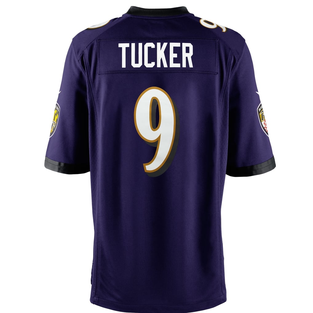 Justin Tucker Baltimore Ravens Nike Youth Game Jersey - Purple