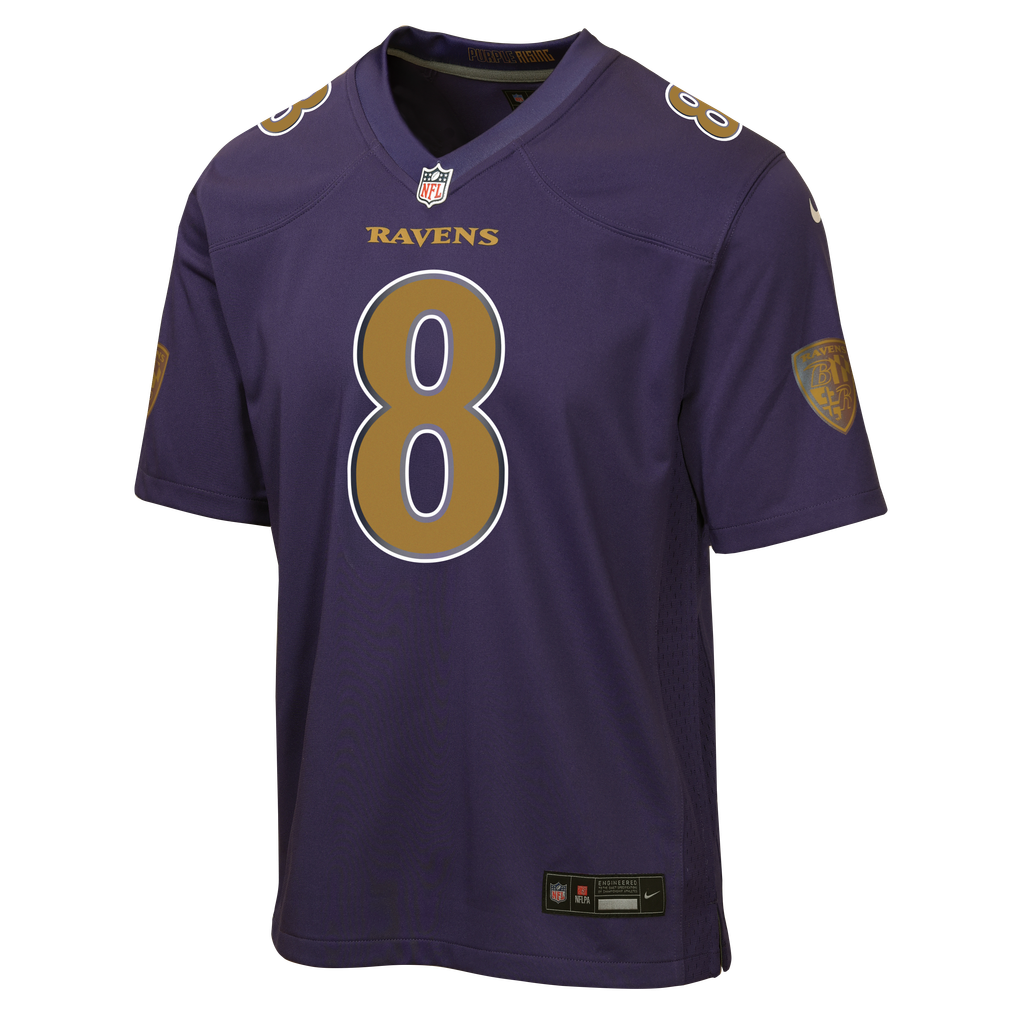 Lamar Jackson Baltimore Ravens Nike Youth Alternate 2 Game Jersey - Purple
