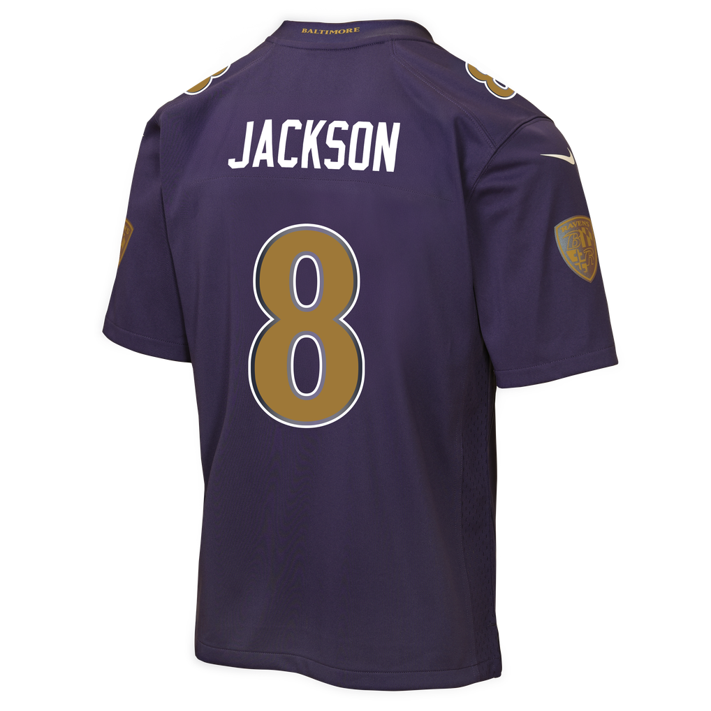 Lamar Jackson Baltimore Ravens Nike Youth Alternate 2 Game Jersey - Purple