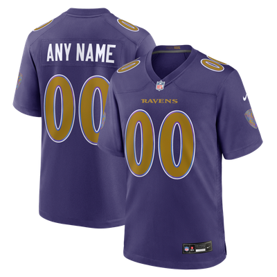  Baltimore Ravens Nike Youth Alternate Custom Game Jersey - Purple