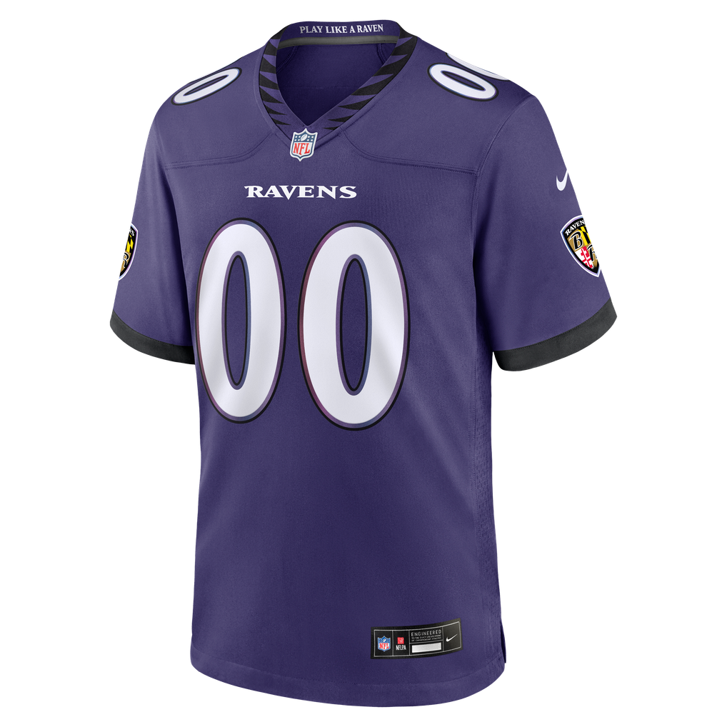  Baltimore Ravens Nike Youth Custom Game Jersey - Purple