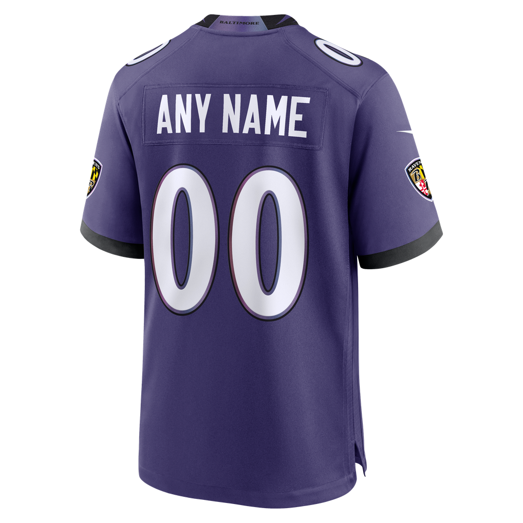  Baltimore Ravens Nike Youth Custom Game Jersey - Purple