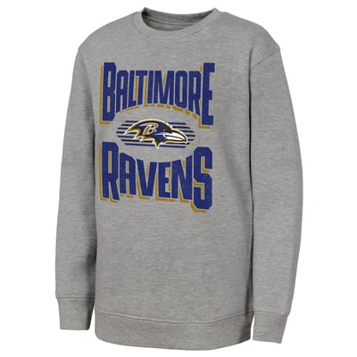Baltimore Ravens Outerstuff Youth Jet Stream Sweatshirt - Gray