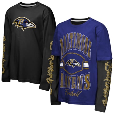 Baltimore Ravens Outerstuff Youth Motion Combo Set - Purple/Black