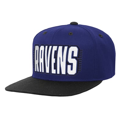 Baltimore Ravens Outerstuff Youth Snapback Hat - Purple/Black