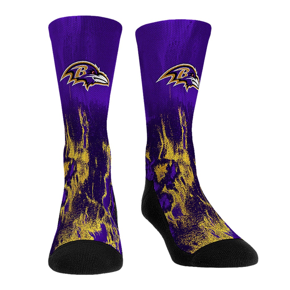  Baltimore Ravens Rock Em Youth 3-Pack Crew Socks Set - 