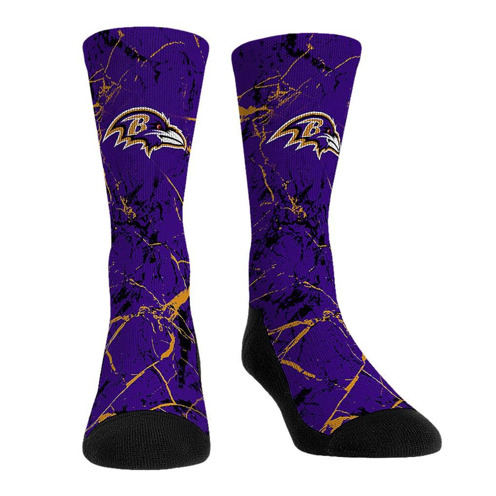 Baltimore Ravens Rock Em Youth 3-Pack Crew Socks Set - 