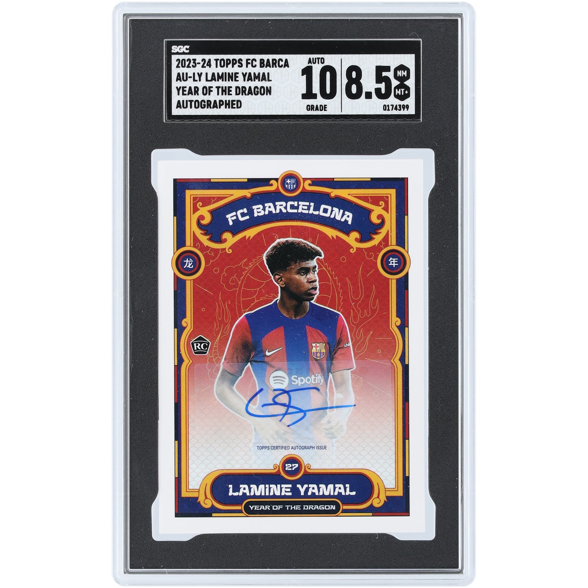Lamine Yamal Barcelona Autographed 2023-24 Topps FC Barcelona Year 