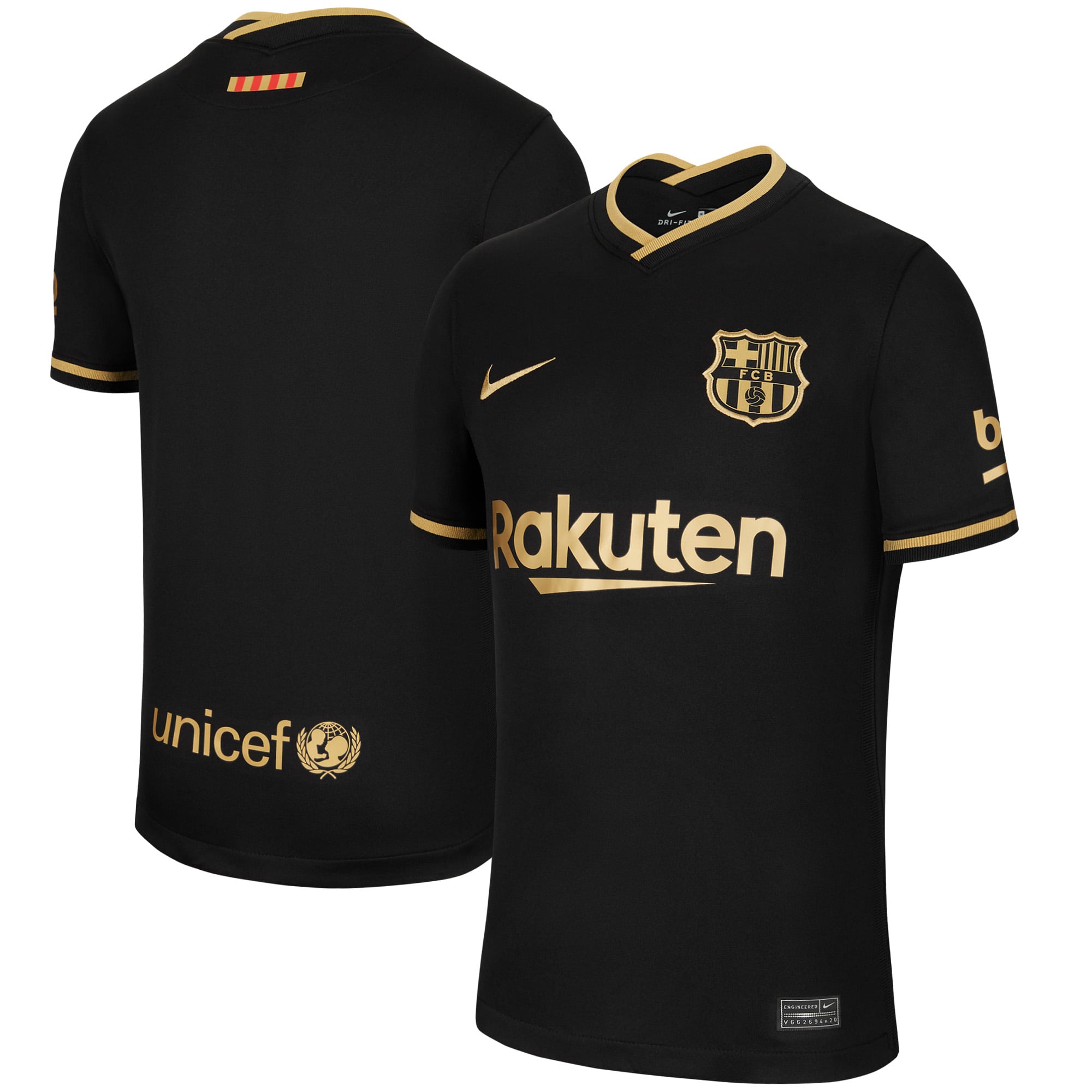 Barcelona Nike 2020/21 Away Breathe Stadium Replica Jersey - Black
