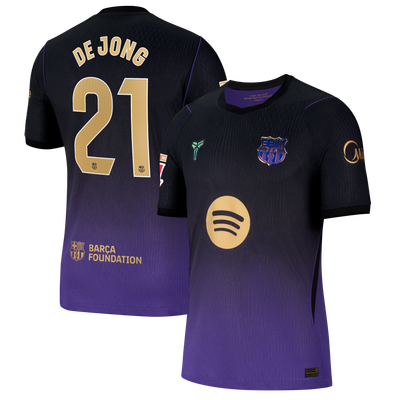 Frenkie de Jong Barcelona Nike 2026/27 Away Match Authentic Jersey - Purple