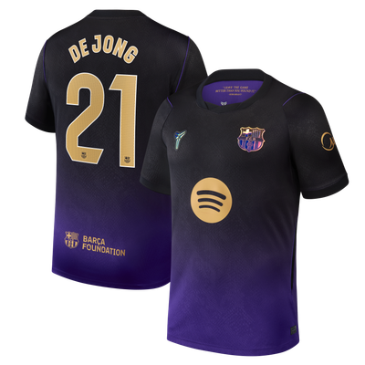 Frenkie de Jong Barcelona Nike 2026/27 Away Stadium Replica Jersey - Purple