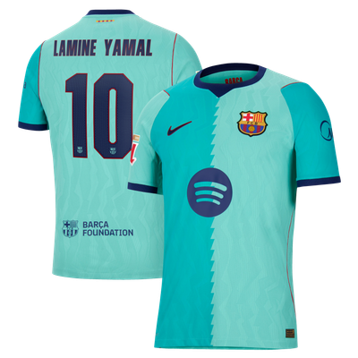 Lamine Yamal Barcelona Nike 2026/27 Third Match Authentic Jersey - Turquoise