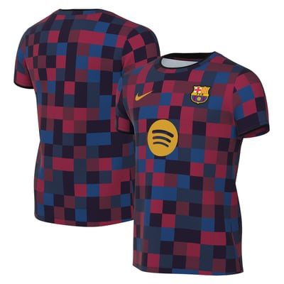  Barcelona Nike Preschool 2026/27 Home Pre-Match Top - Garnet