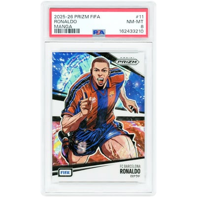 Ronaldo Barcelona 2025-26 Panini Prizm FIFA Manga #11 PSA Authenticated 8 Card 