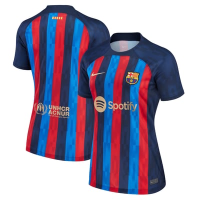 Barcelona Nike Women's 2022/23 Home Replica Blank Jersey - Blue