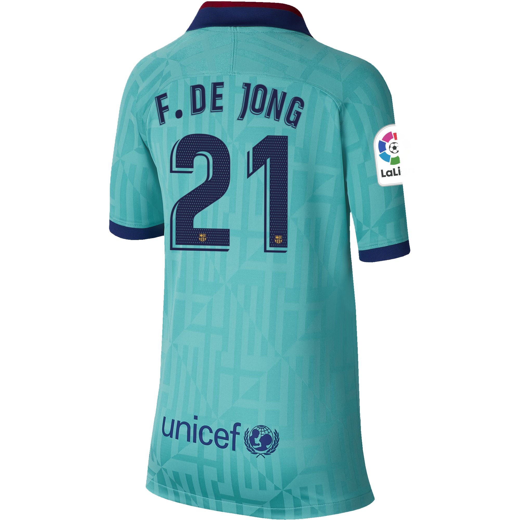 Frenkie de Jong Barcelona Nike Youth 2019/20 Third Replica Stadium