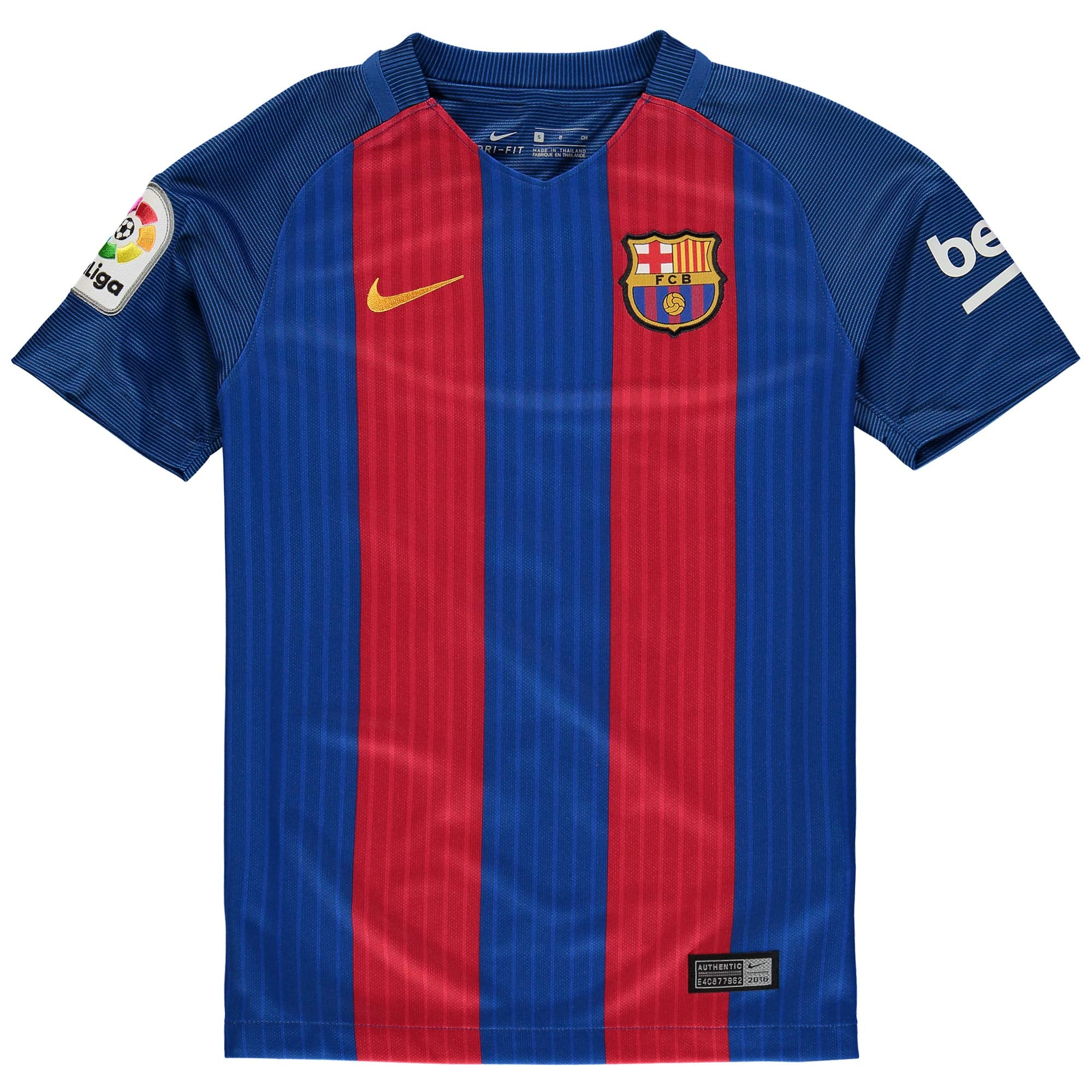 Neymar Santos Barcelona Nike Youth 2016/17 Home Jersey - Blue/Red