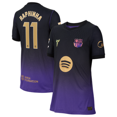 Raphinha Barcelona Nike Youth 2026/27 Away Match Authentic Jersey - Purple