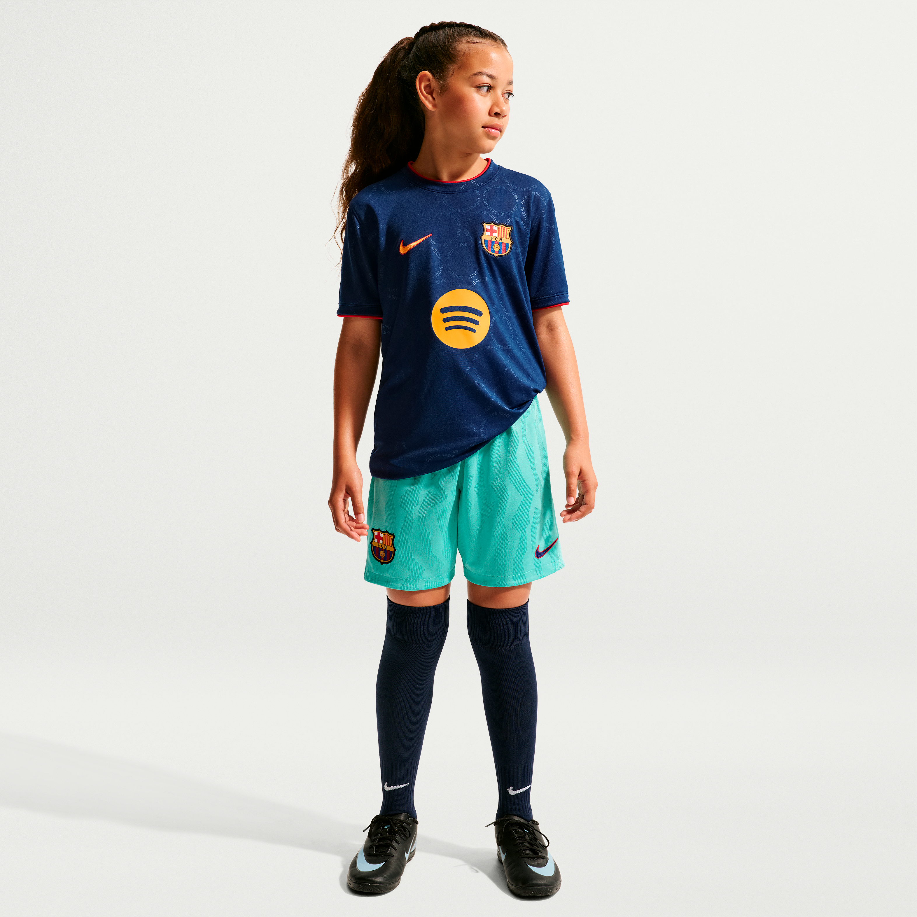 Barcelona Youth 2026/27 Dri FIT Pre Match Top Royal