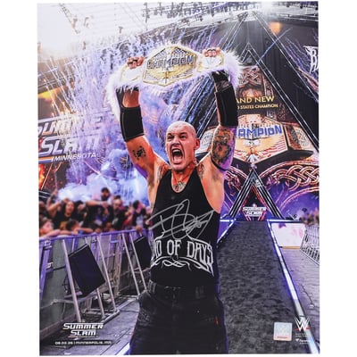 Baron Corbin WWE Autographed Fanatics Authentic 16" x 20" SummerSlam 2026 Raising Title Photograph 